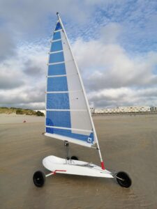 char à voile à essieu souple